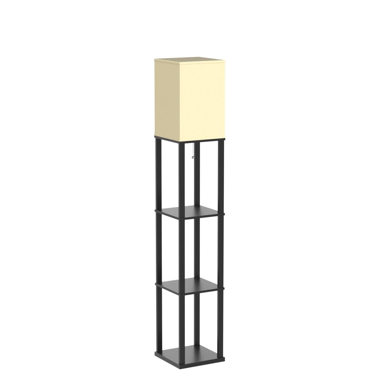 Floor Lamp with Shelves