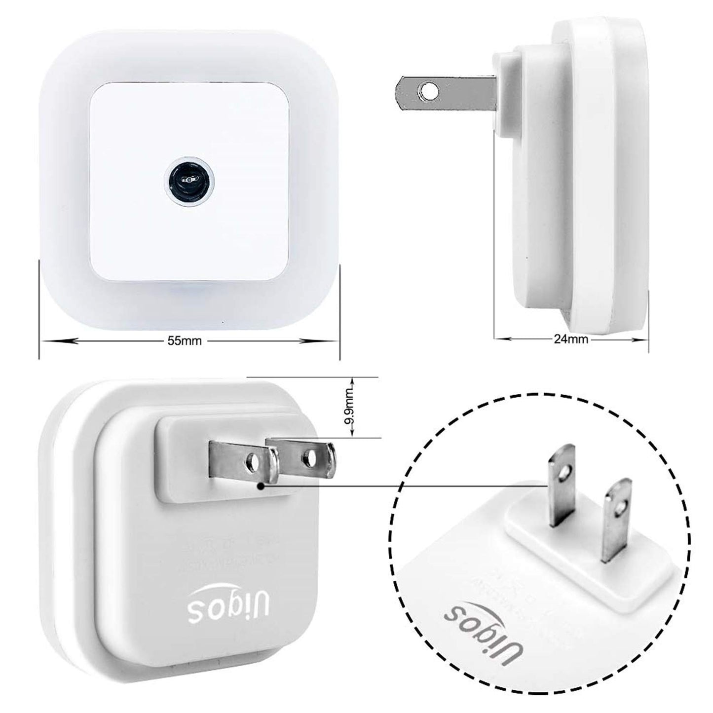LED Night Light Lamp with Smart Sensor