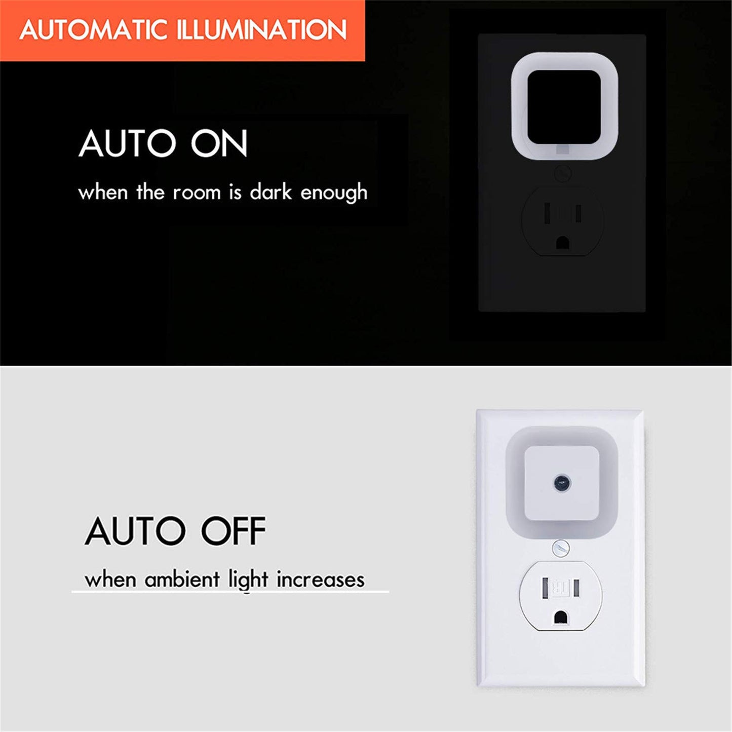 LED Night Light Lamp with Smart Sensor