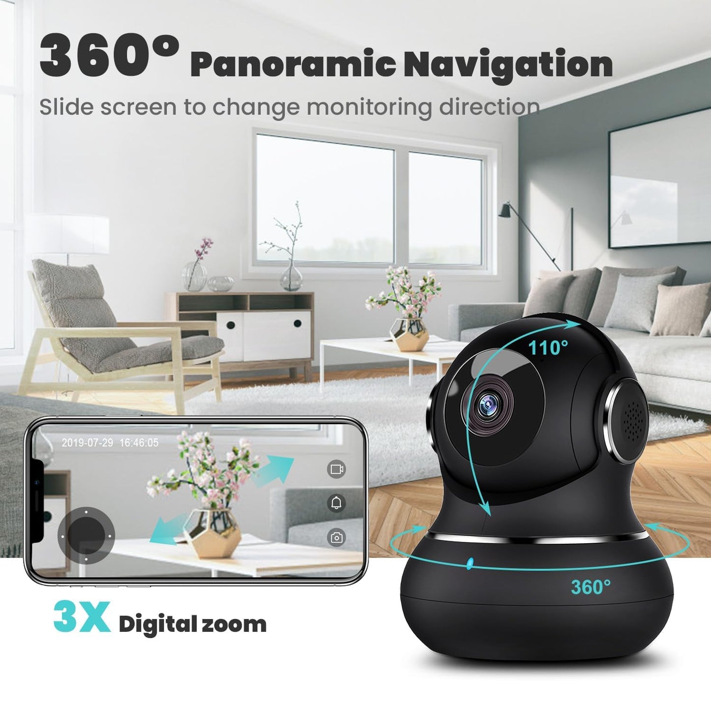 2K Indoor Security Camera