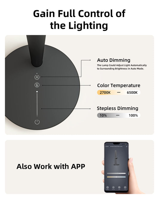Smart Desk Lamp with APP Control